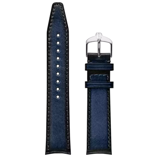 Uhrenarmband  Leder Grau mit Patina 20MM