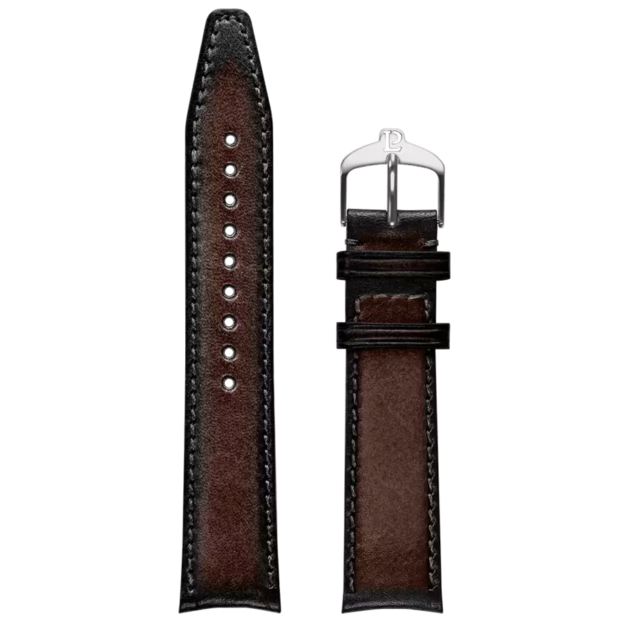 Bracelet de Montre Cuir Patiné Brun 20MM