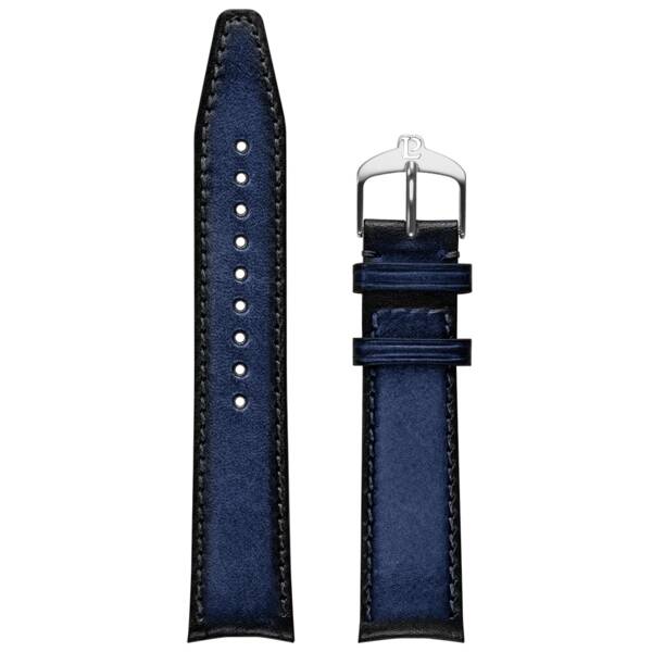 Bracelet de Montre Cuir Patiné Bleu 20MM