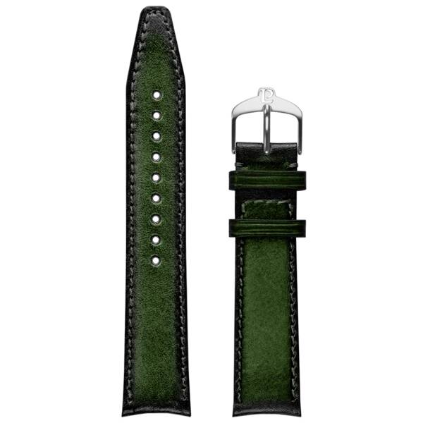 Uhrenarmband Leder Grün mit Patina 20MM