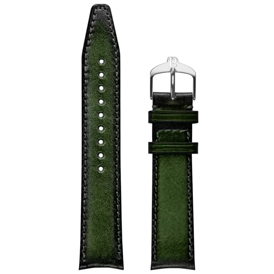 Bracelet de Montre Cuir Patiné  Vert 20MM