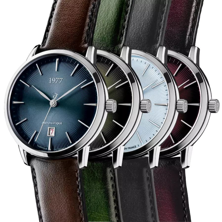 Bracelet de montre Cuir Patiné gris 20MM