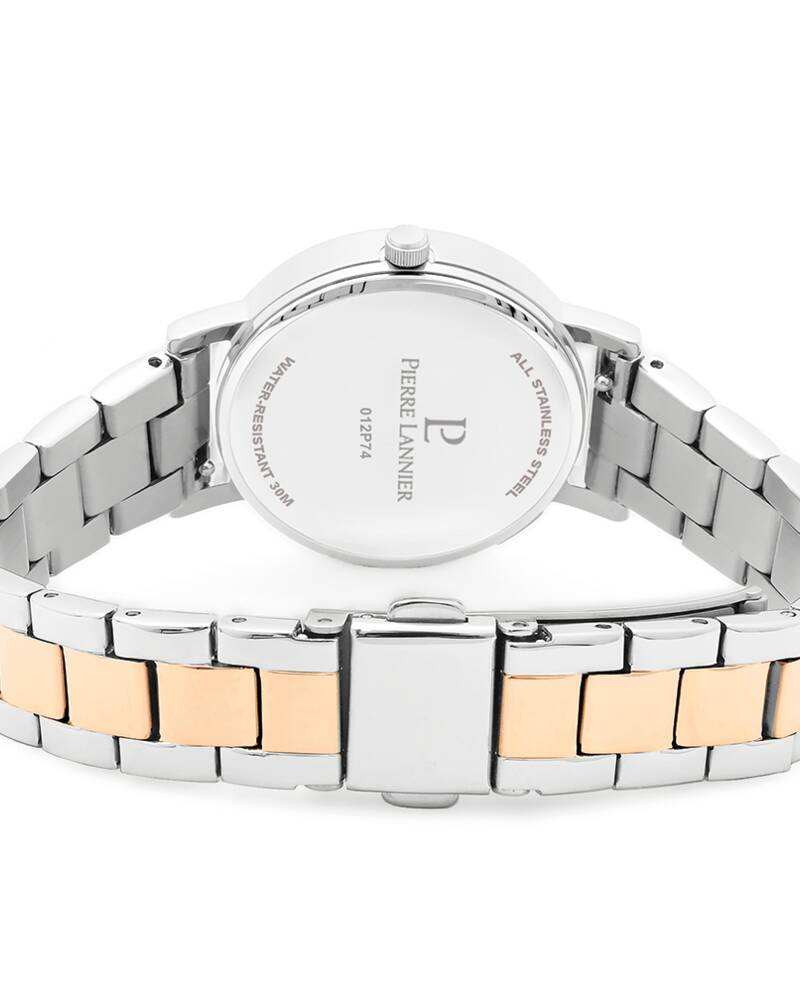 Montre jour et nuit cadran bleu rehaut gris