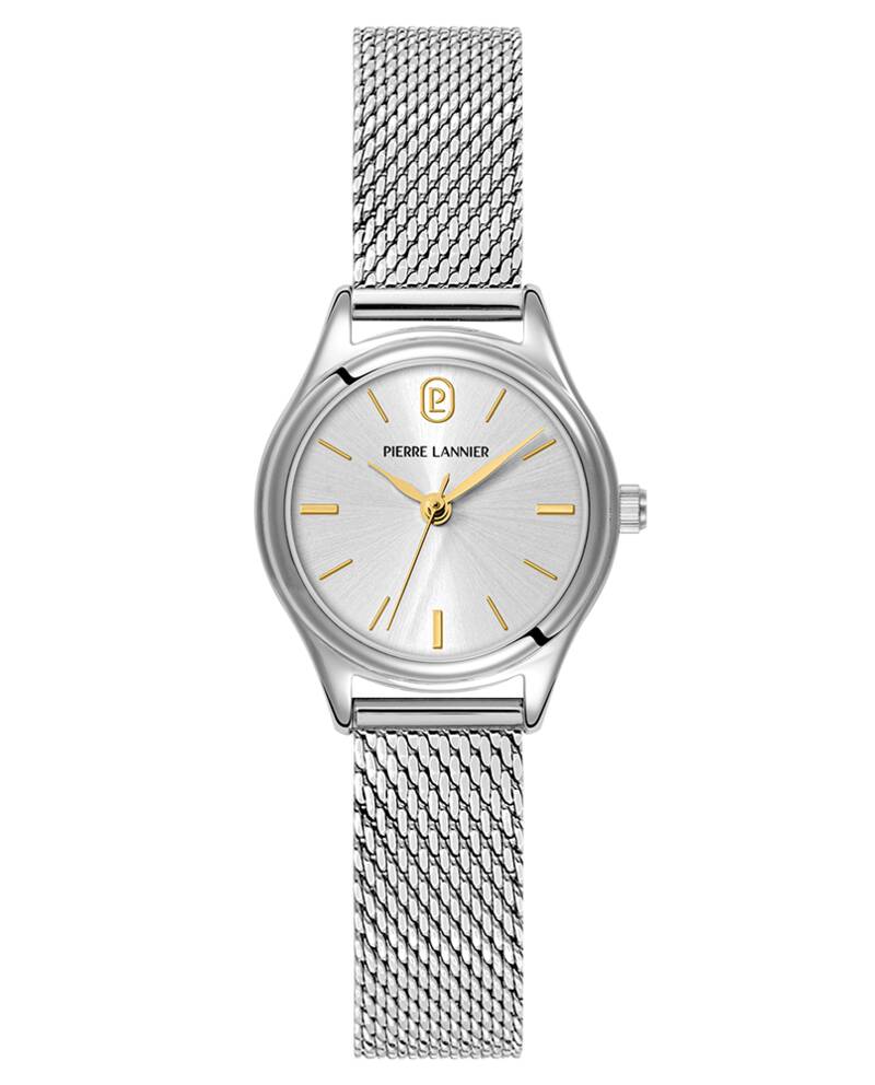 Damen Uhr PYA Silber Zifferblatt Silber Milanaise 12 MM Armband