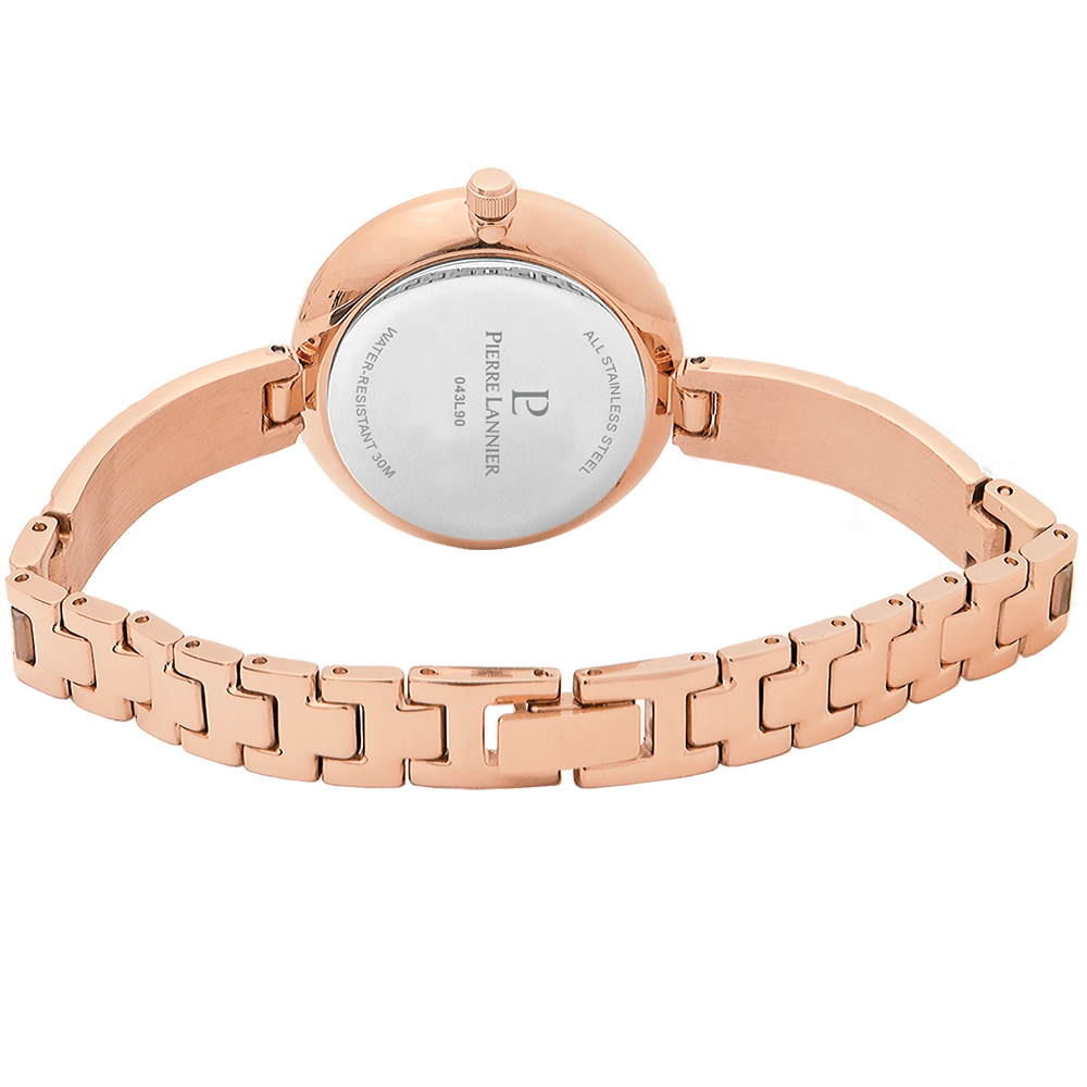 Ladies Watch LEIA Silver Dial Rose Gold Steel Strap 043L908