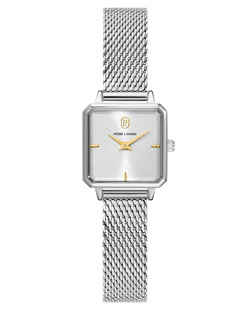 Montre Femme LEONOR Argenté Cadran Argenté Bracelet Acier milanais Argenté 12 MM