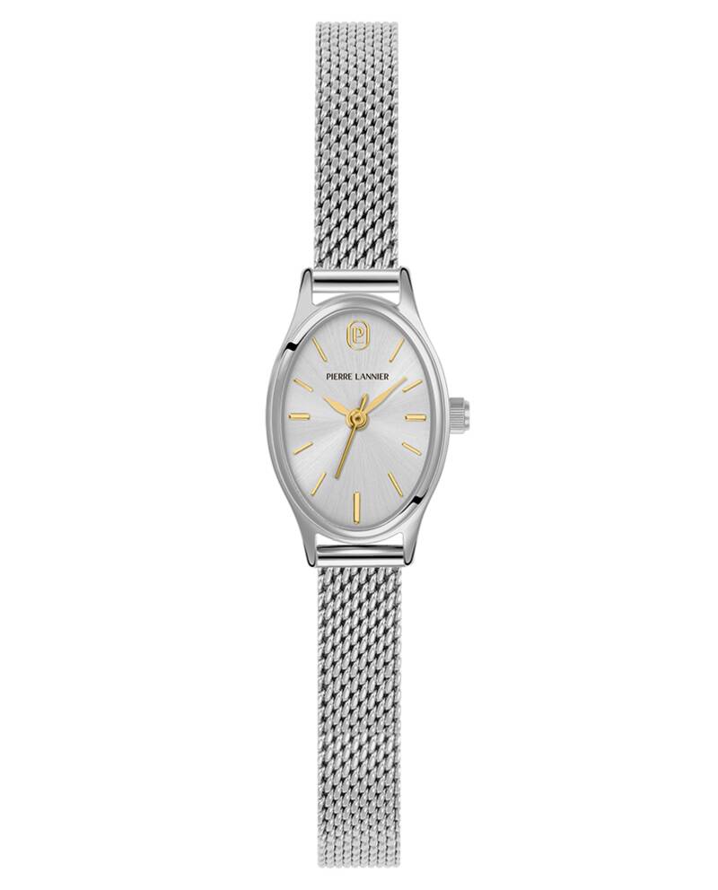 Montre Quartz Femme OVALIA Argenté Cadran Argenté Bracelet Acier milanais Argenté 8 MM
