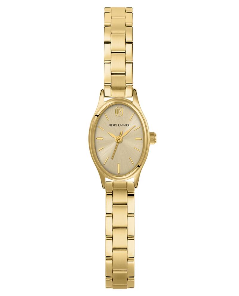 Montre Quartz Femme OVALIA Doré Cadran Doré Bracelet Acier Doré 8 MM