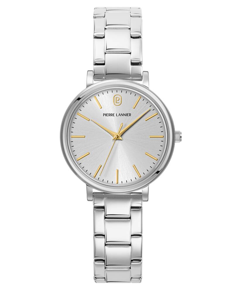 Damen Quarz Uhr ESSENTIAL Sonnig Silber Zifferblatt Silber Edelstahl 14MM Armband