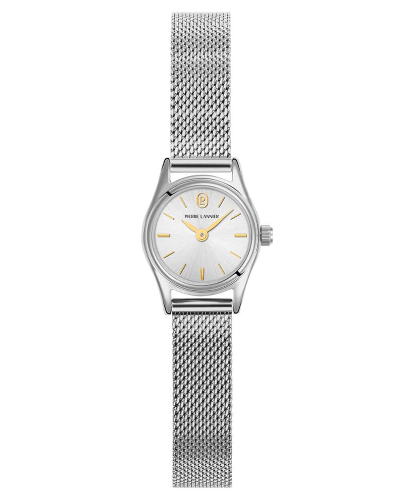 Montre Quartz Femme PYA Argenté Cadran Argenté Bracelet Acier milanais Argenté 10 MM