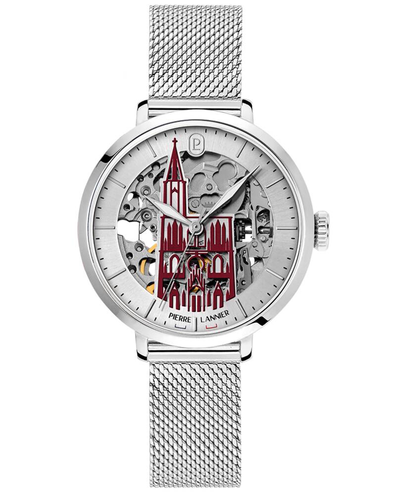 Montre Femme CATHEDRALE Argenté Cadran Argenté Bracelet Acier milanais Argenté 14 MM
