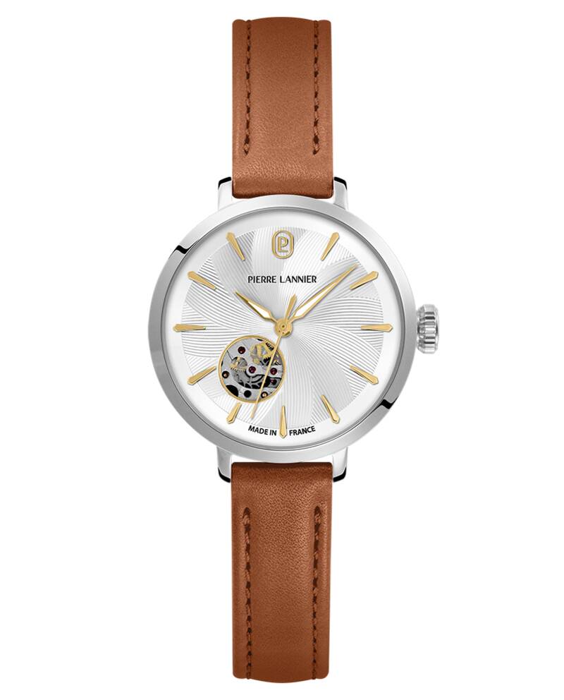 Montre Femme Pierre La Buche, Cadran Blanc, Mouvement Quartz, Ton Métallique, Neuve