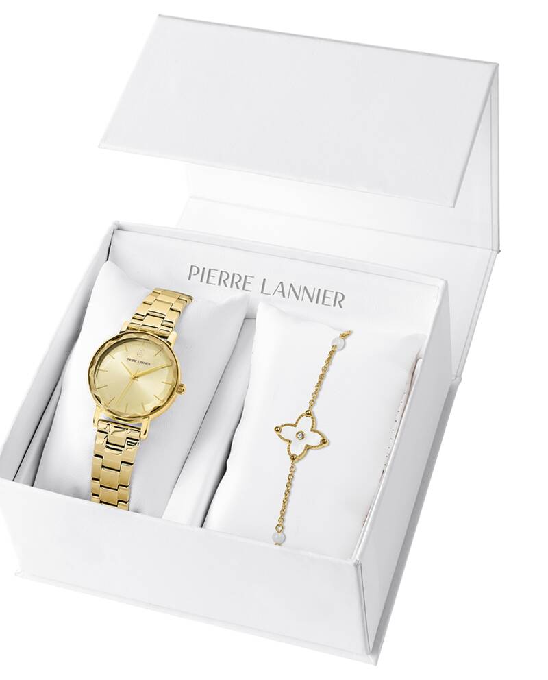 Coffret Femme MULTIPLES Doré Cadran Doré Bracelet Acier Doré 14 MM