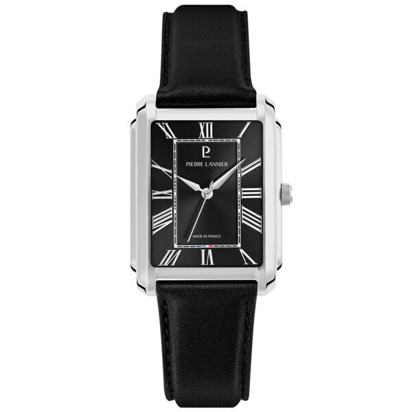 Men Quartz Watch EMPIRE Sunray Blue Dial Brown Leather 20MM Strap
