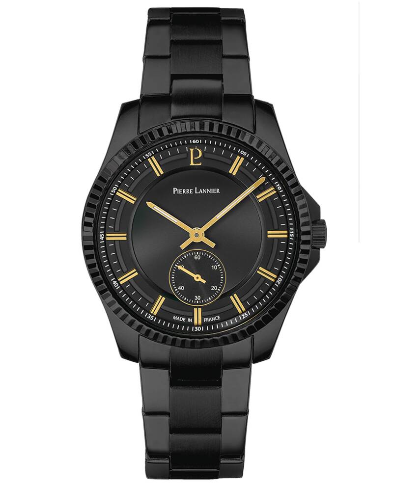 Men Watch METROPOLITAIN Black Dial Black Stainless Steel 20 MM Strap