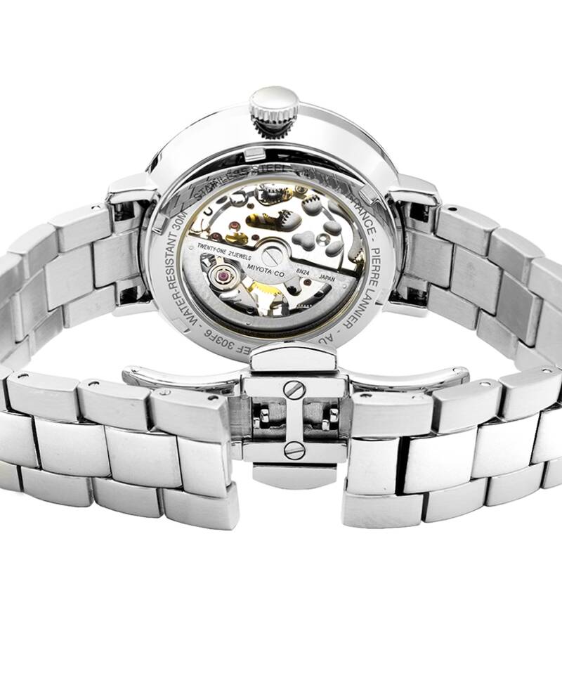 Ladies Watch AUTOMATIC Silver Dial Silver Steel Strap