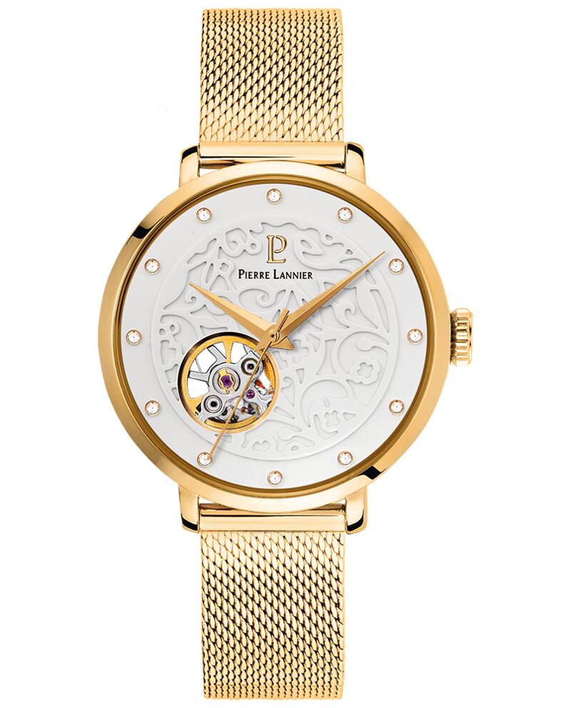 Ladies Watch EOLIA White Dial Gold Mesh Strap