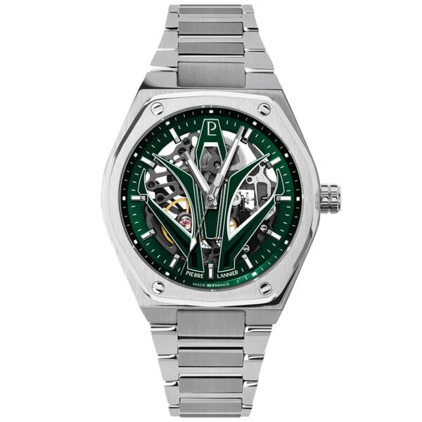 Men Automatic Watch ARDENT Sunray Blue Dial Silver Stainless steel