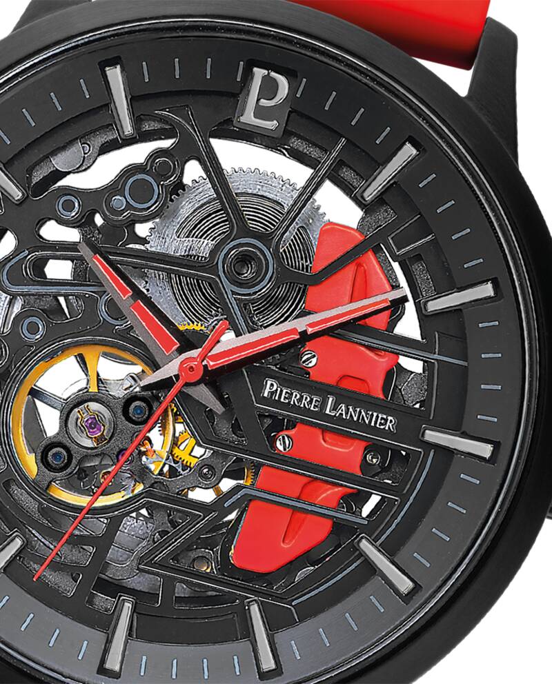 Montre Homme Euroweb étanche 10m – Cadran Rouge & Noir 48mm, Neuve Avec étiquettes